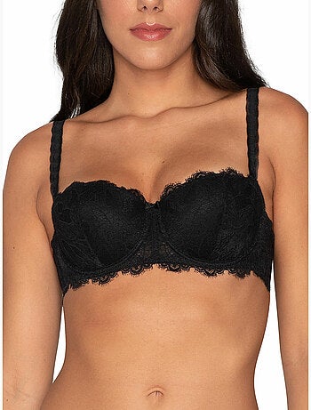 Soutien-gorge balconnet Orchidea noir