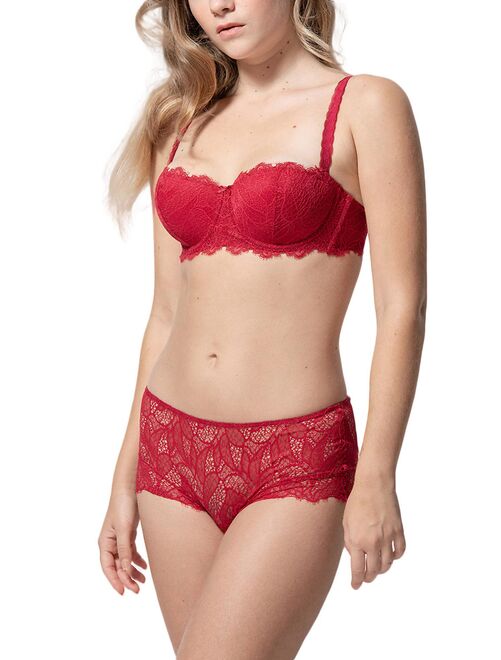 Soutien-gorge bustier balconnet push-up Ruby - Rouge - Kiabi - 37.48€