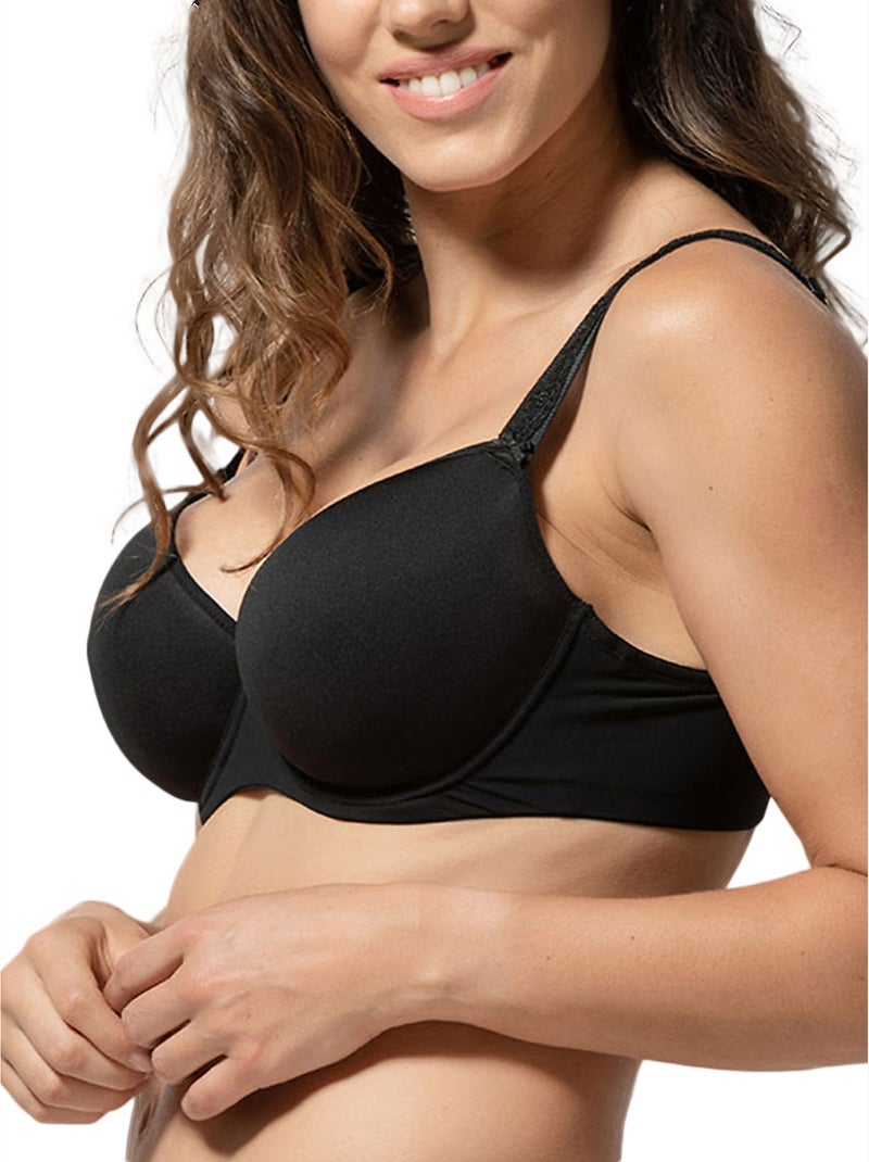 Soutien-gorge balconnet préformé Celebration noir Noir - Kiabi