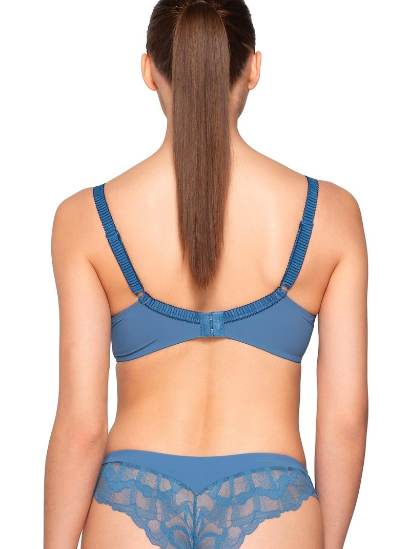 Soutien-gorge balconnet préformé MELODY Bleu - Kiabi