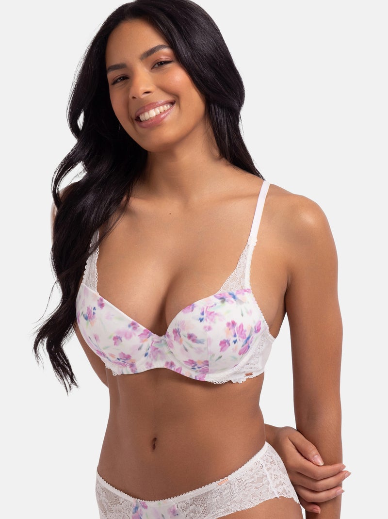 Soutien-gorge balconnet push up tiani Dorina Ivoire - Kiabi