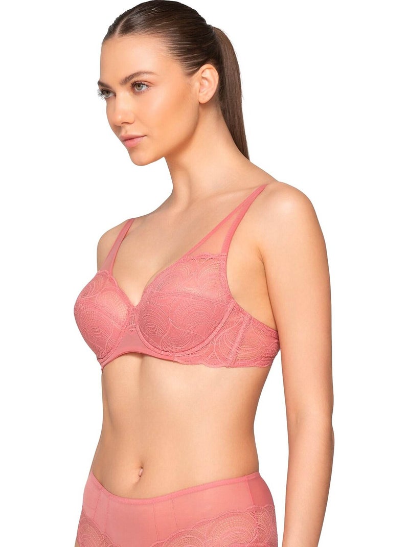 Soutien-gorge balconnet semi préformé PEARL Rose - Kiabi