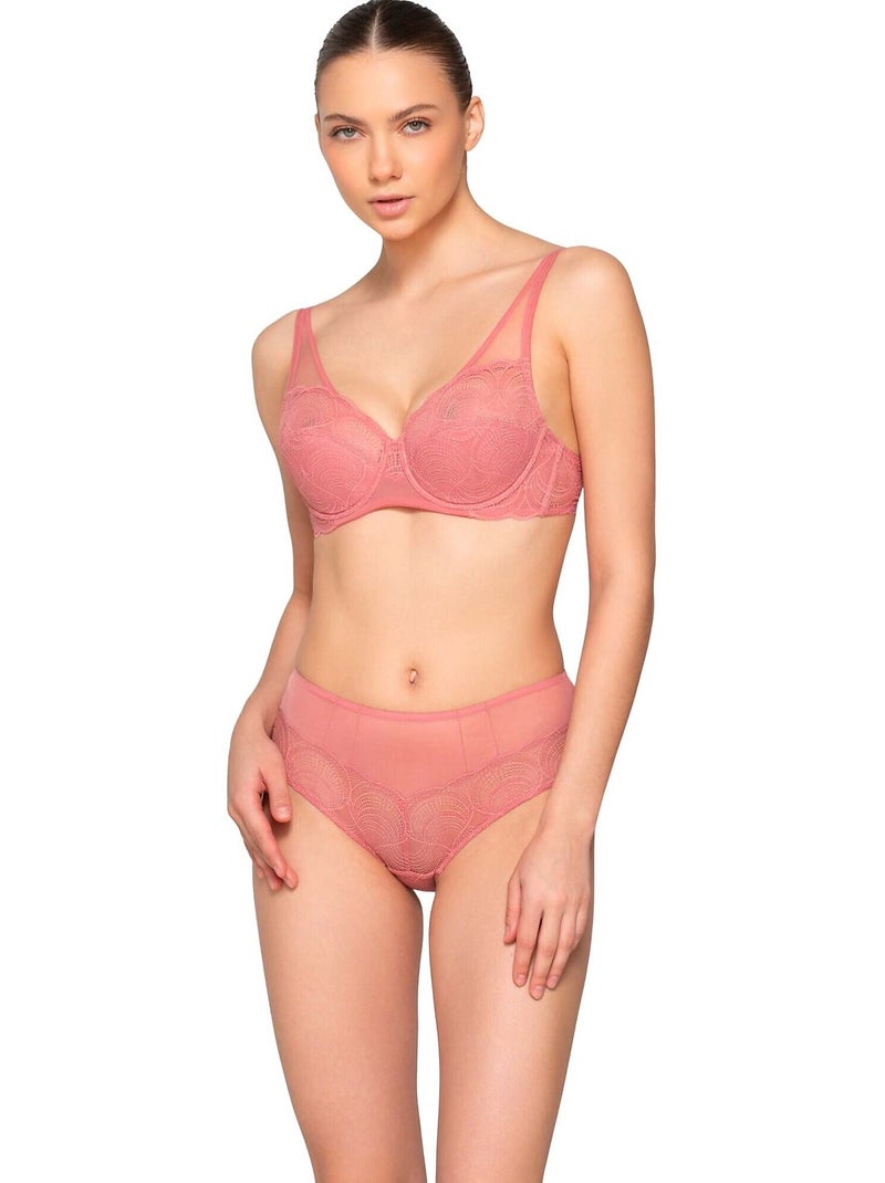 Soutien-gorge balconnet semi préformé PEARL Rose - Kiabi