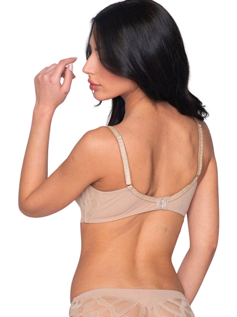 Soutien-gorge balconnet trois-quarts MELODY Beige - Kiabi