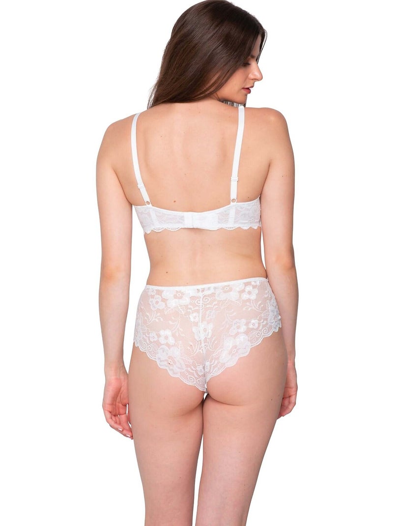 Soutien-gorge balconnet trois-quarts PANDORA Ecru - Kiabi