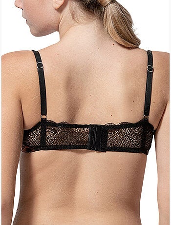 Soutien-gorge balconnet Wildcat noir