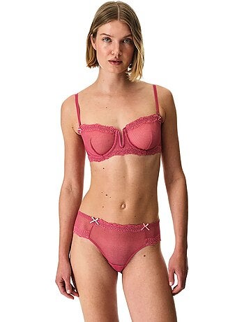 Soutien-gorge bandeau à armatures penti