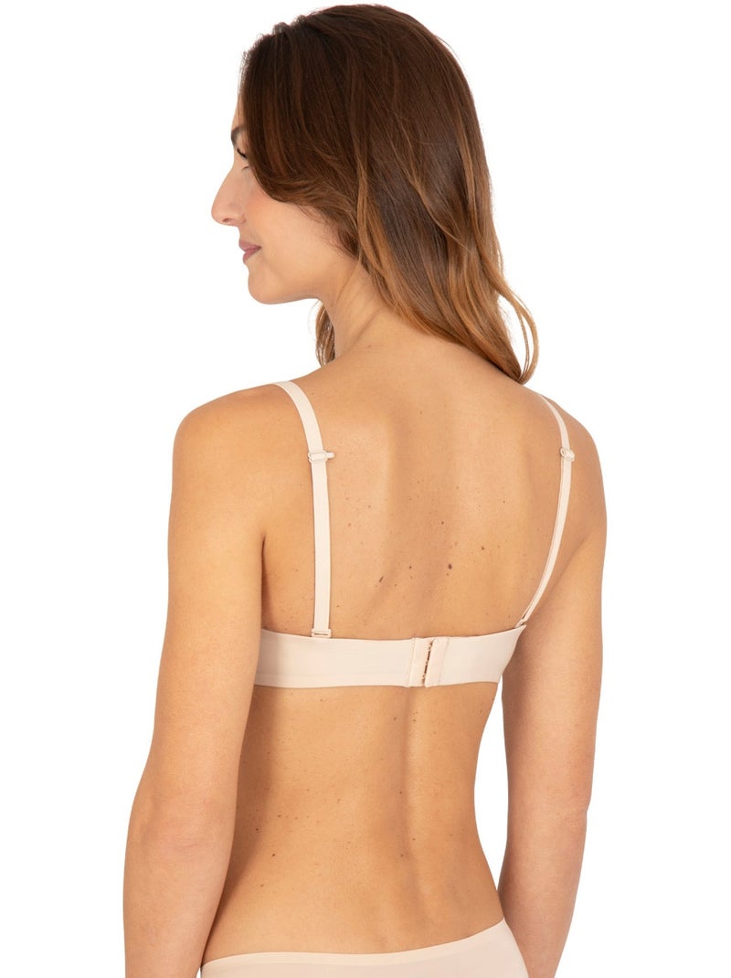 Soutien-gorge bandeau à bretelles amovibles NUANCES Beige - Kiabi