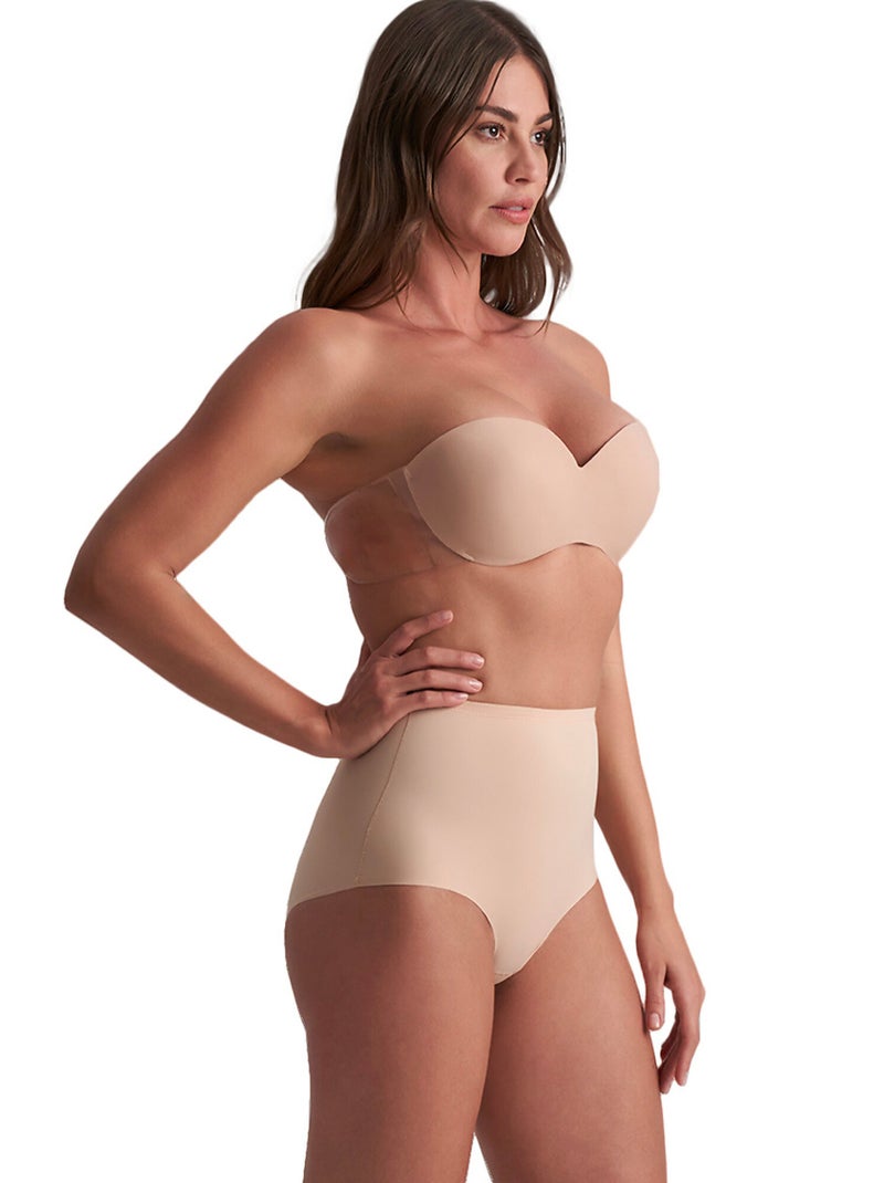 Soutien-gorge bandeau adhésif préformé armaturé Glam Beige - Kiabi