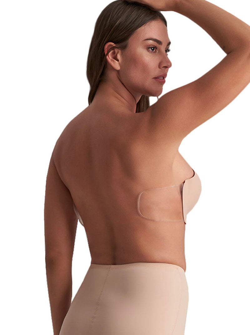 Soutien-gorge bandeau adhésif sans coutures Diva Beige - Kiabi
