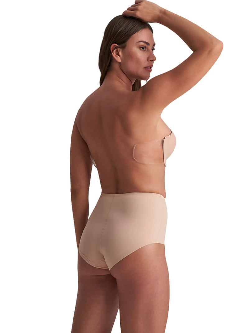 Soutien-gorge bandeau adhésif sans coutures Diva Beige - Kiabi