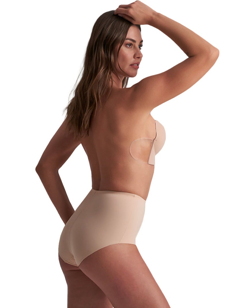Soutien-gorge bandeau adhésif sans coutures U-Style Beige - Kiabi