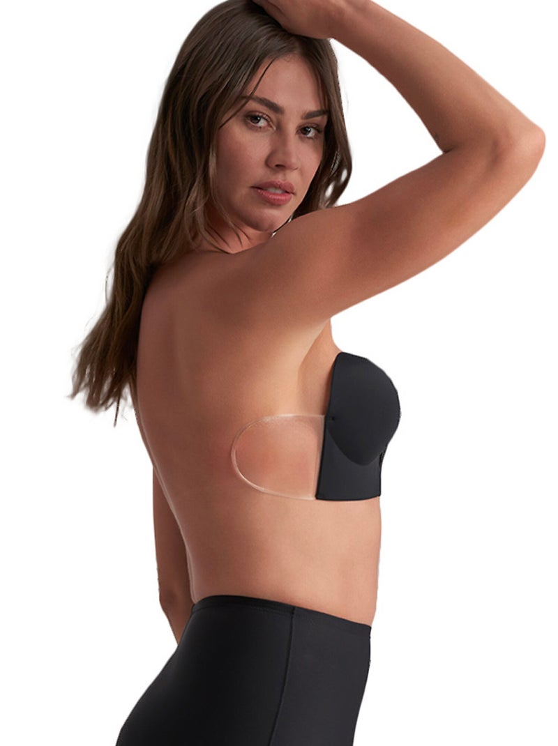 Soutien-gorge bandeau adhésif sans coutures U-Style Noir - Kiabi