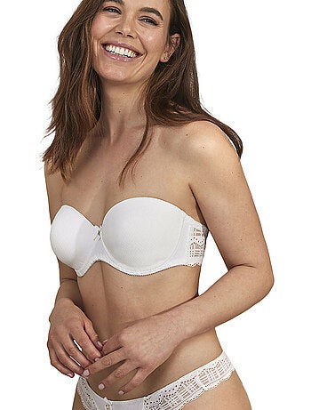 Soutien-gorge bandeau armaturé préformé Alicia Mariage