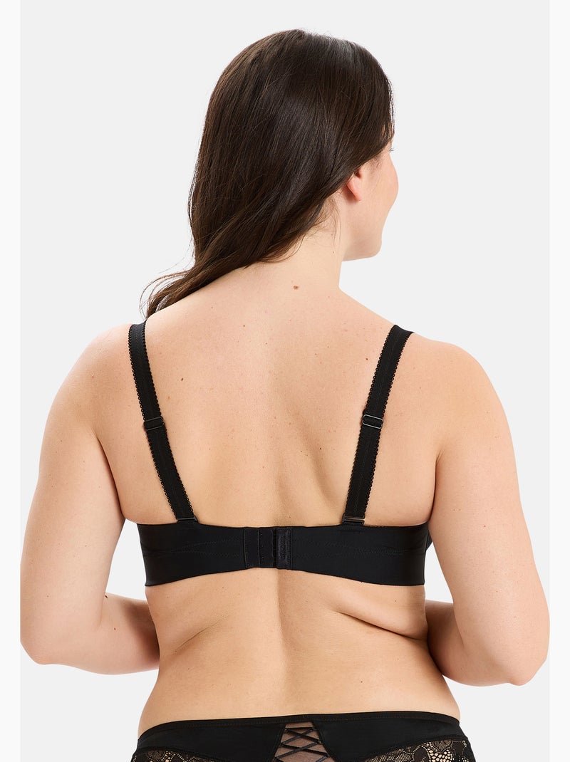 Soutien-gorge bandeau arum prima sans complexe lingerie Noir - Kiabi