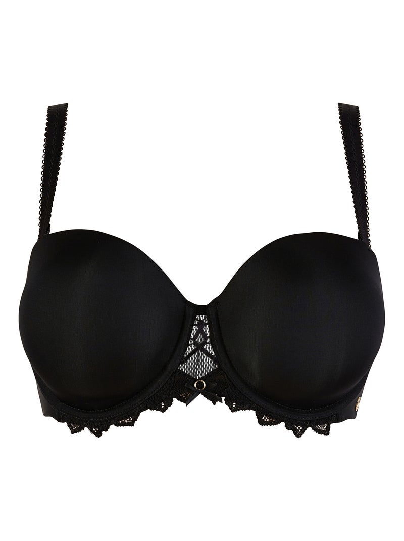 Soutien-gorge bandeau arum prima sans complexe lingerie Noir - Kiabi