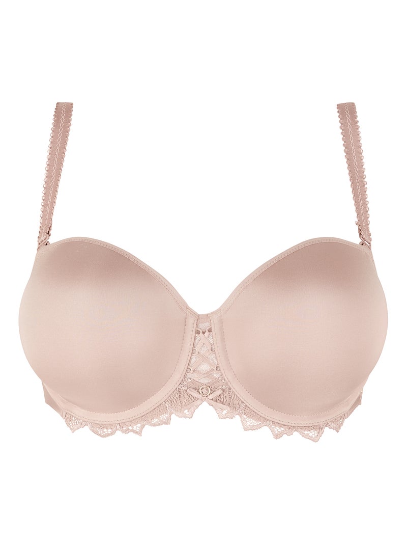 Soutien-gorge bandeau arum prima sans complexe lingerie Taupe - Kiabi