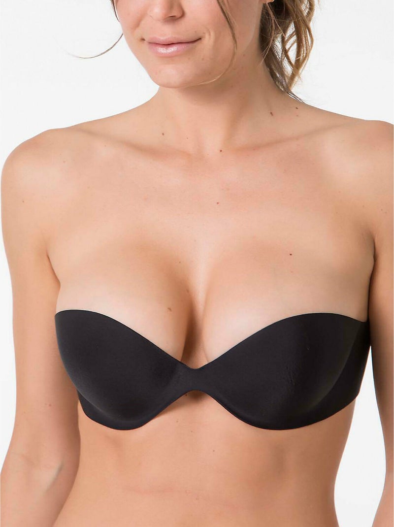 Soutien-gorge bandeau autocollant Noir - Kiabi