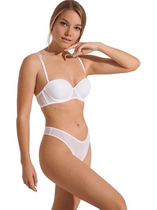 Soutien-gorge bandeau balconnet préformé Nikki - Kiabi