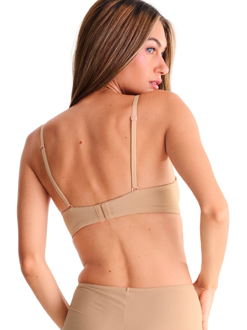 Soutien-gorge bandeau balconnet SOPHIA Beige - Kiabi