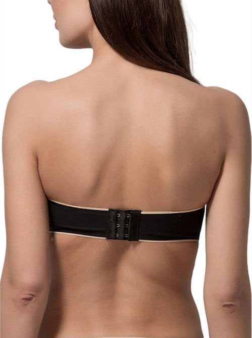 Soutien-gorge bandeau décolleté Miracle One noir - Kiabi