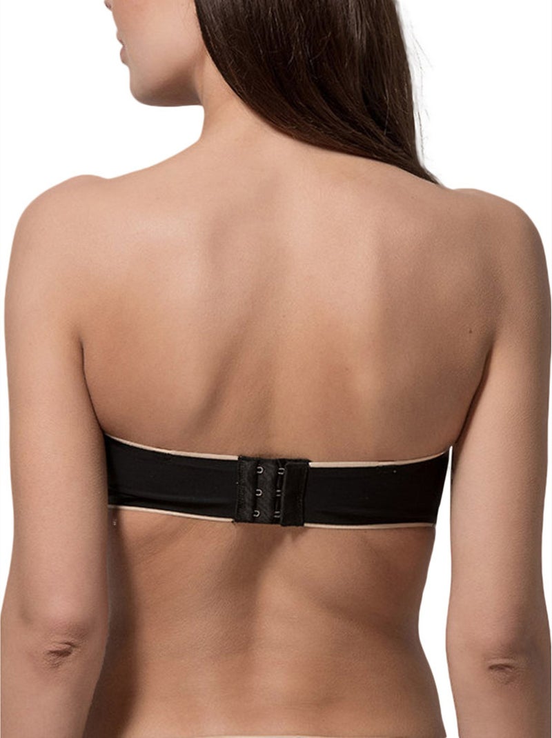 Soutien-gorge bandeau décolleté Miracle One noir Noir - Kiabi
