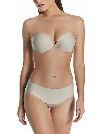 Soutien-gorge bandeau double push-up armature unique Etna