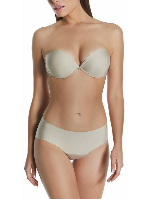 Soutien-gorge bandeau double push-up armature unique Etna - Kiabi