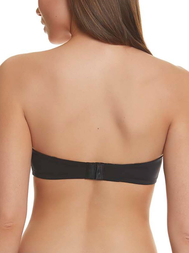 Soutien-gorge bandeau double push-up armature unique etna Noir - Kiabi