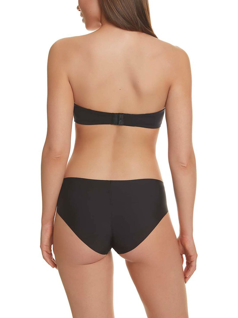 Soutien-gorge bandeau double push-up armature unique etna Noir - Kiabi