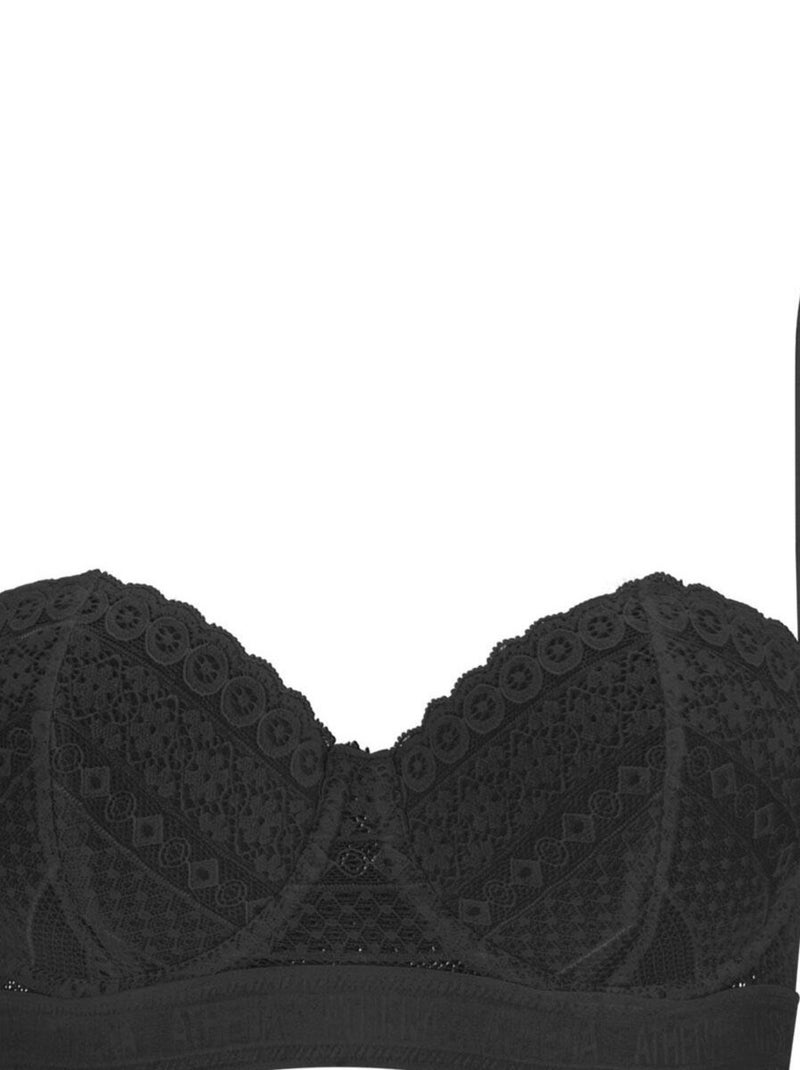 Soutien-gorge bandeau femme Dentelle Noir - Kiabi