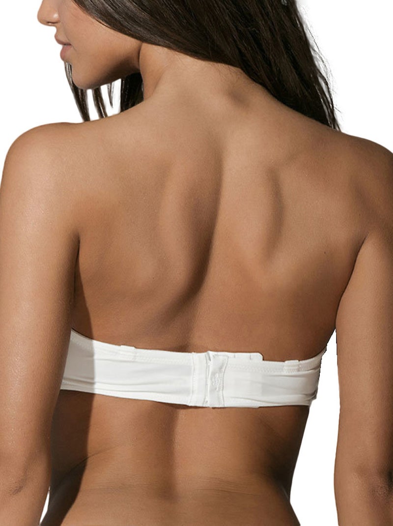 Soutien-gorge bandeau Honeymoon mariage ivoire Ecru - Kiabi