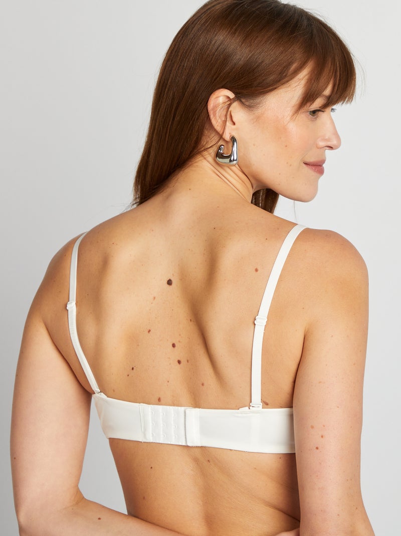 Soutien-gorge bandeau invisible Blanc - Kiabi