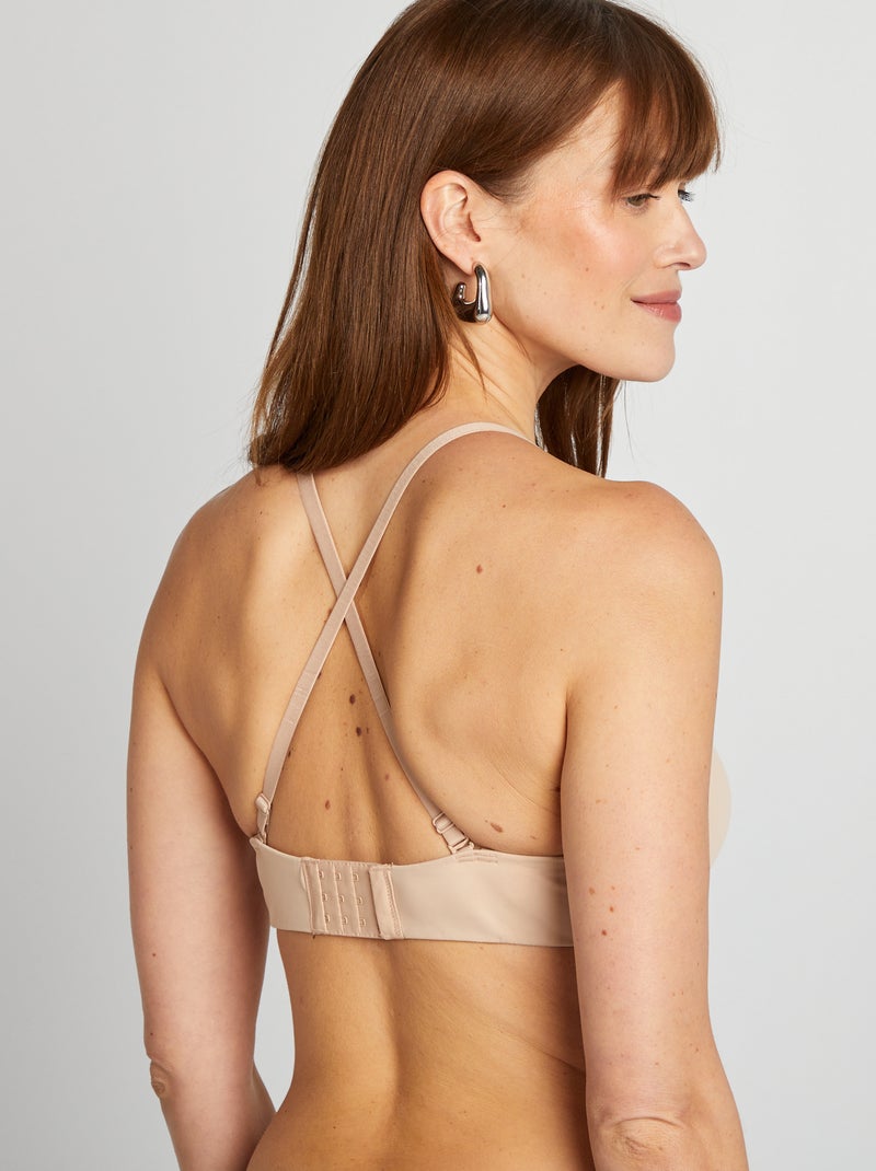 Soutien-gorge bandeau invisible Rose - Kiabi