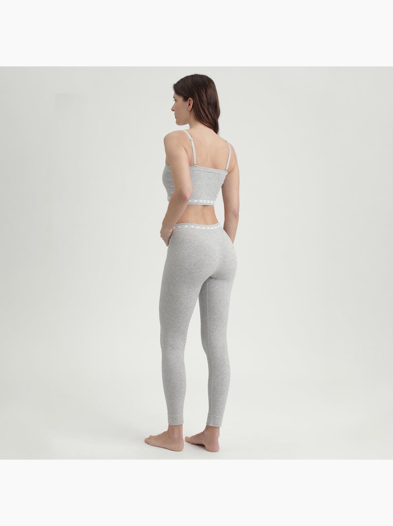 Soutien-gorge bandeau microfibre Icons Seamless Gris chiné - Kiabi