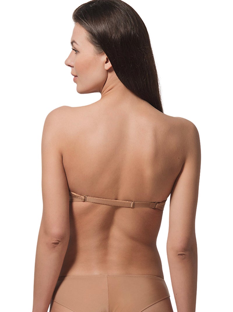 Soutien-gorge bandeau multi-positions secret Beige - Kiabi