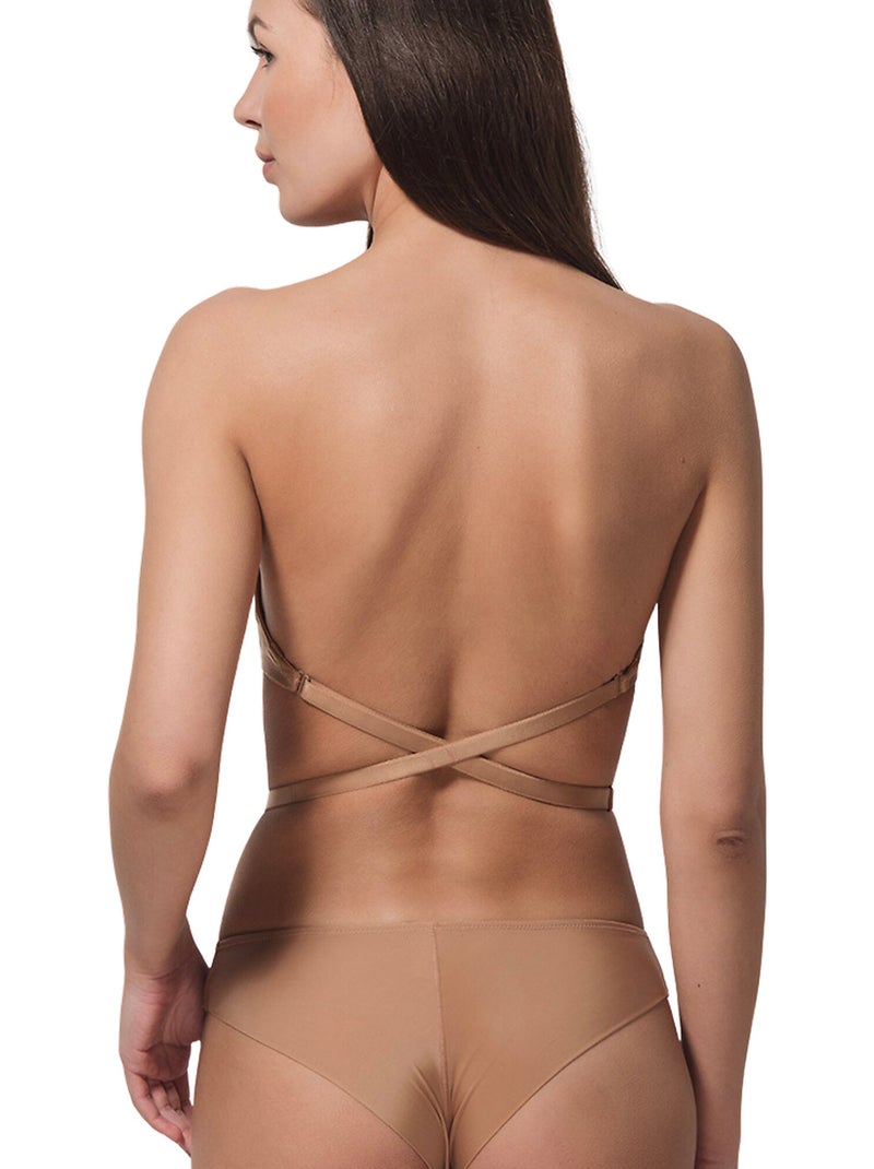 Soutien-gorge bandeau multi-positions secret Beige - Kiabi