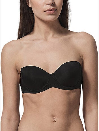 Soutien-gorge bandeau multi-positions Secret noir