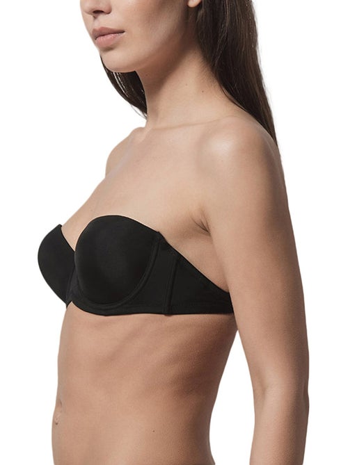 Soutien-gorge bandeau multi-positions Secret noir - Kiabi