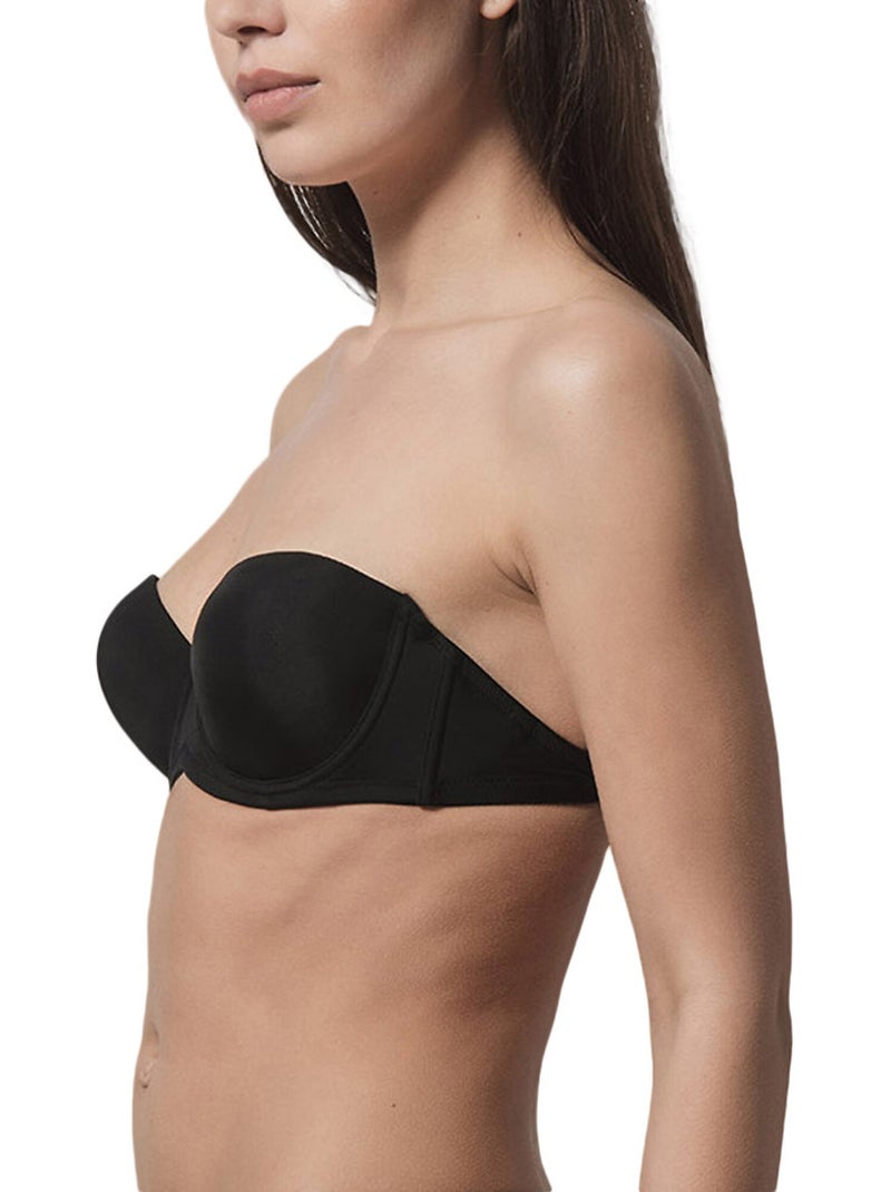 Soutien-gorge bandeau multi-positions Secret noir Noir - Kiabi