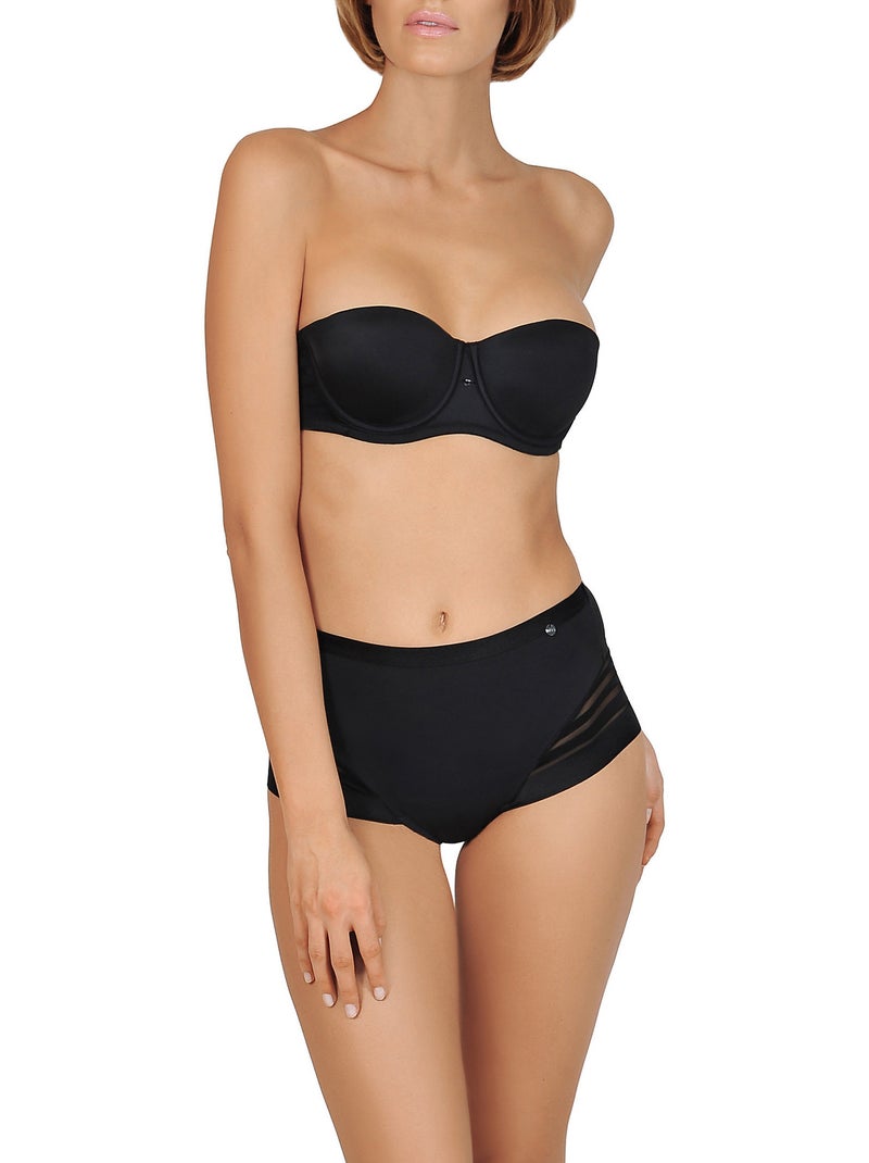 Soutien-gorge bandeau multipositions Alegra Noir - Kiabi