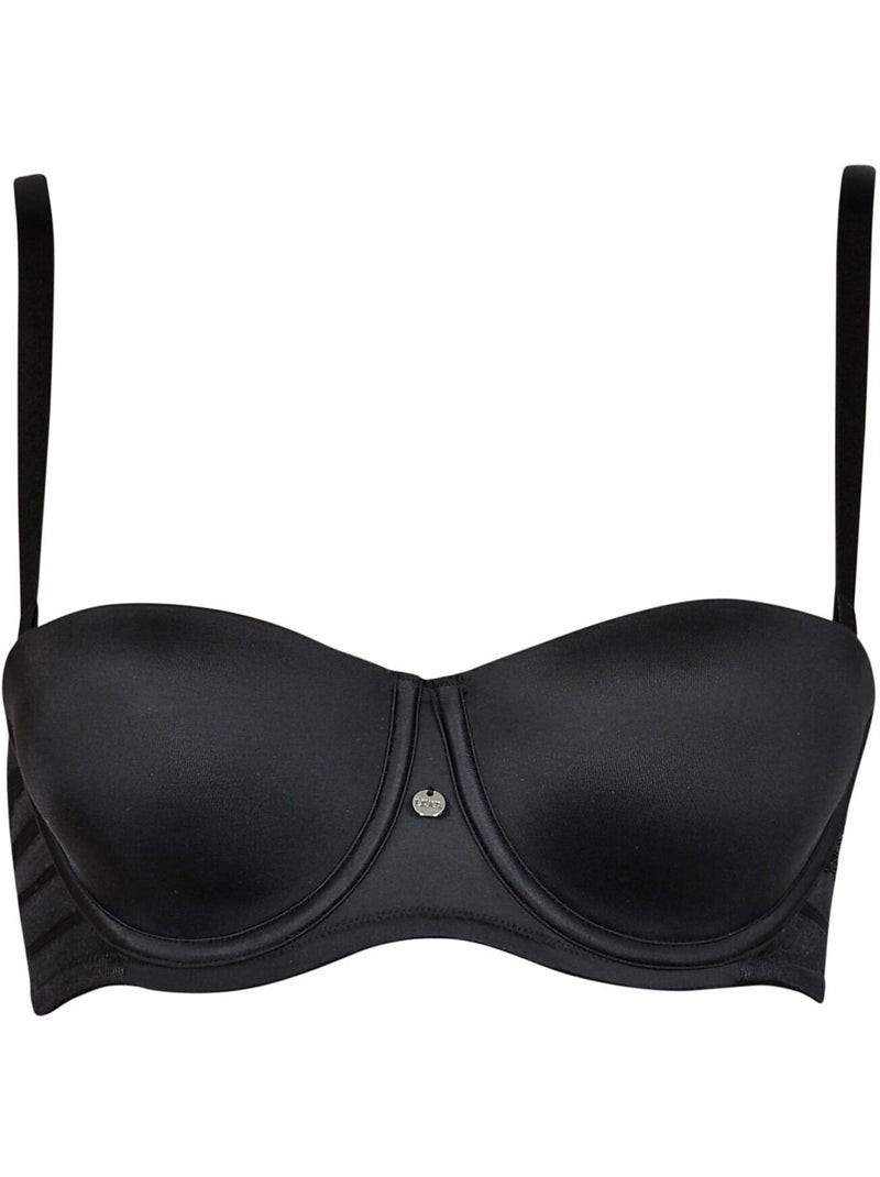 Soutien-gorge bandeau multipositions Alegra Noir - Kiabi