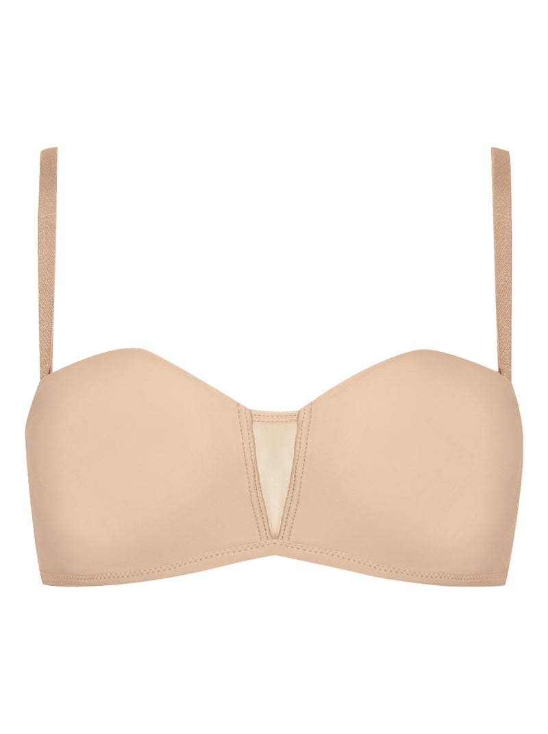 Soutien-gorge bandeau NUANCES Beige - Kiabi