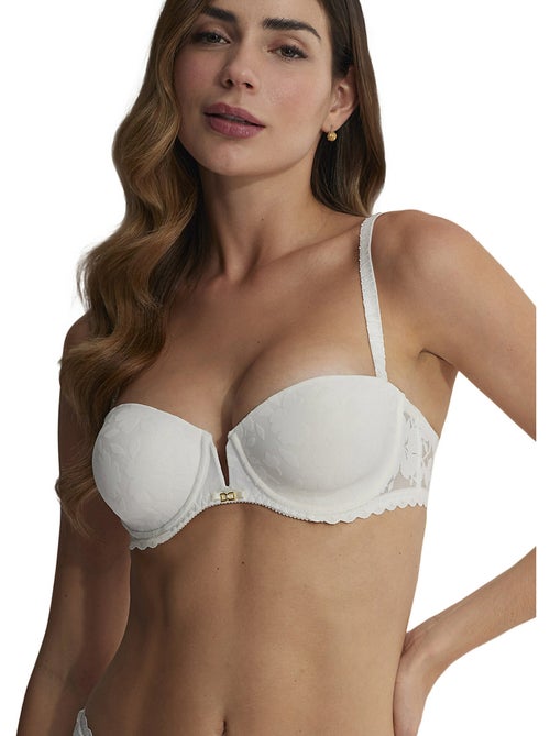 Soutien-gorge bandeau préformé armaturé Gabrielle Mariage - Kiabi