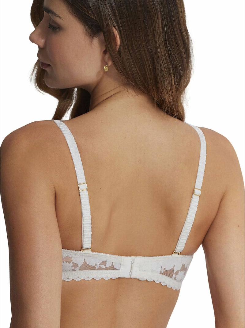Soutien-gorge bandeau préformé armaturé Gabrielle Mariage Ecru - Kiabi