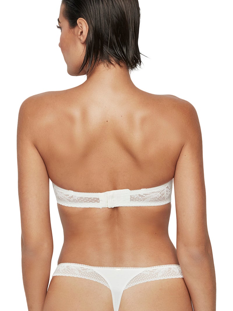 Soutien-gorge bandeau préformé MALITZIA MARIAGE Ecru - Kiabi
