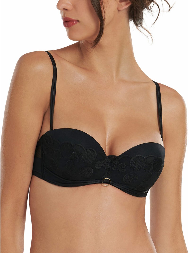 Soutien-gorge bandeau préformé multipositions Venus Noir - Kiabi