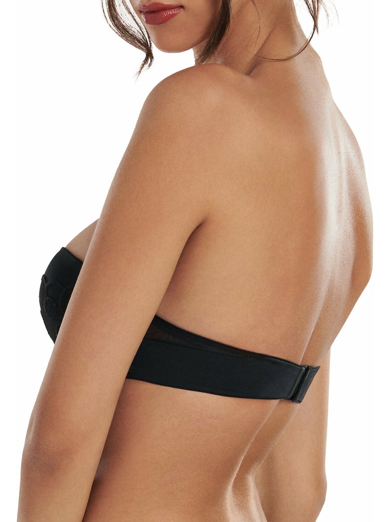 Soutien-gorge bandeau préformé multipositions Venus Noir - Kiabi