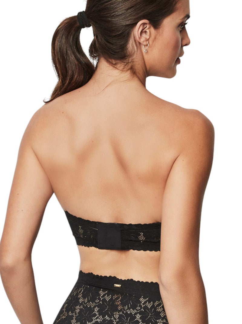 Soutien-gorge bandeau préformé ONE AND LACE Noir - Kiabi