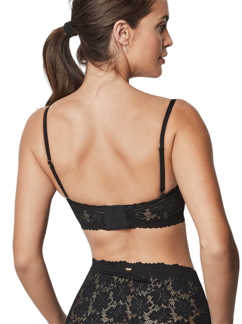 Soutien-gorge bandeau préformé ONE AND LACE Noir - Kiabi